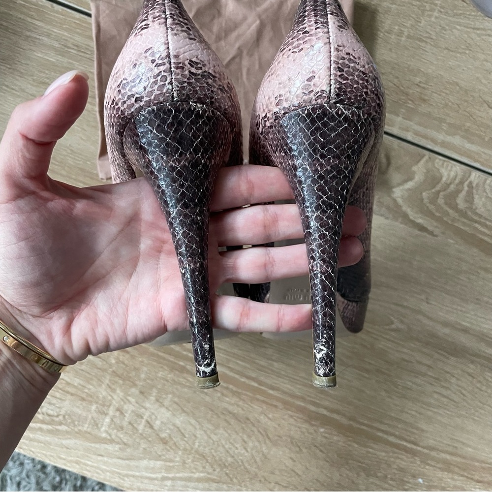 Miu Miu Python Pumps Size 39 - image 3